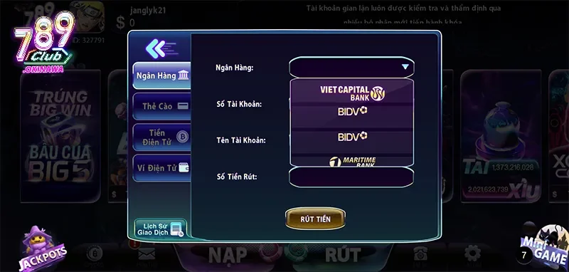 Hướng dẫn nạp rút tiền nhanh chóng